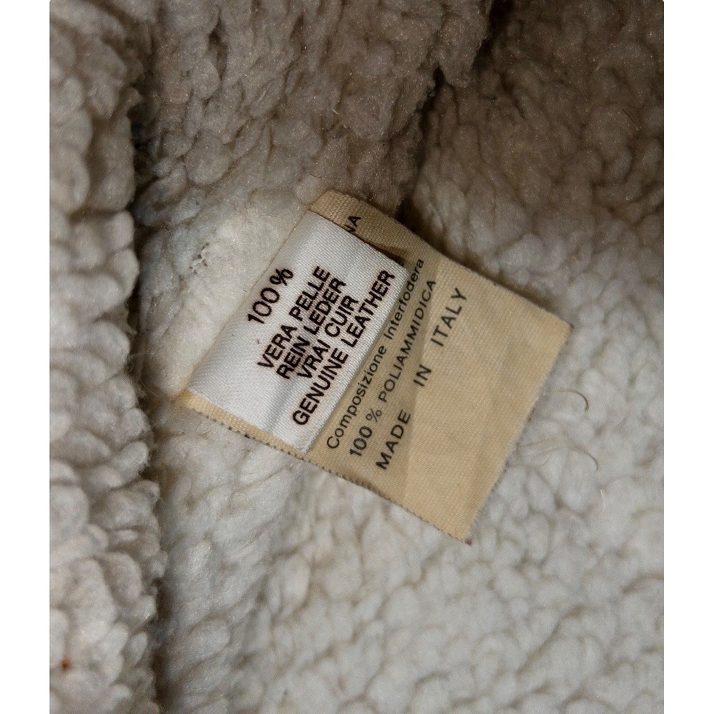 Vtg Western Aztec Navajo Leather Jacket Mens Size 52 Made‎ In Italy Southwestern - Picture 8 of 14